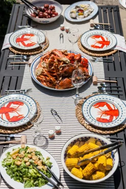 Dinner Plates in Lobster, Set of 4