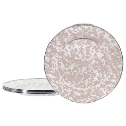 Dinner Plates in Taupe Swirl, Set of 4