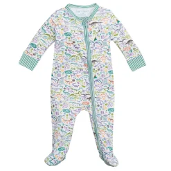 Dino Zip Baby Onesie
