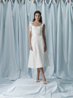 Dion Off-White Corset Dress