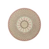 Disk Placemats in Napoli Dusty Pink, Set Of 2