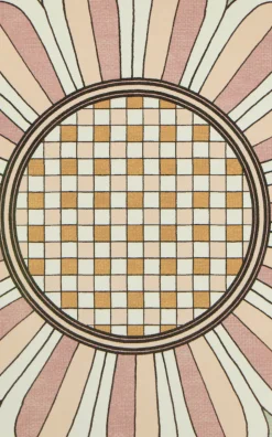 Disk Placemats in Napoli Dusty Pink, Set Of 2