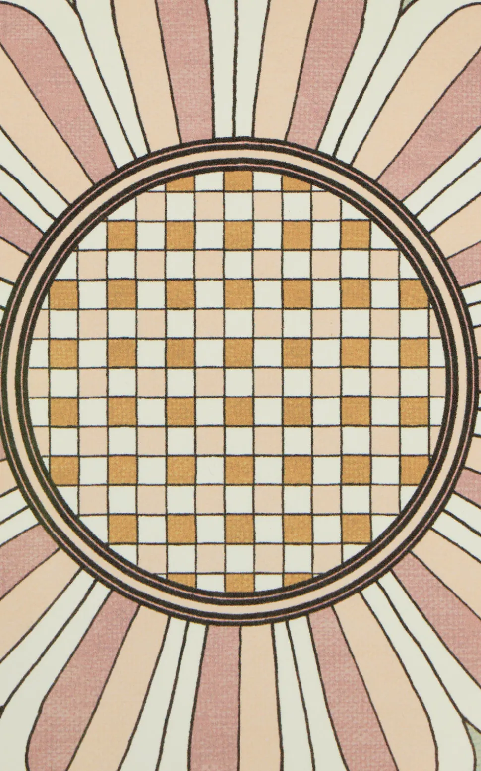 Disk Placemats in Napoli Dusty Pink, Set Of 2