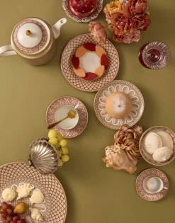 Disk Placemats in Napoli Dusty Pink, Set Of 2