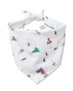 Dog Twill Bandana in Holiday Town