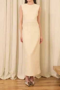 Dolores Midi Dress in Bouclé