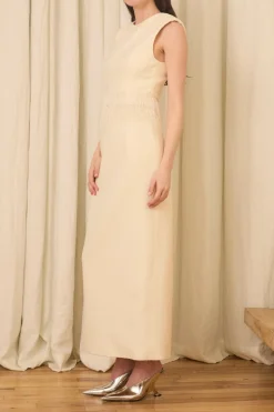Dolores Midi Dress in Bouclé