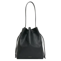 Drawstring Cabas in Black