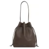 Drawstring Cabas in Chocolate