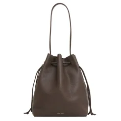Drawstring Cabas in Chocolate