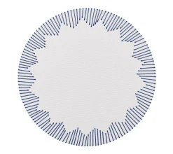 Dream Weaver Placemat in White & Blue, Set of 4
