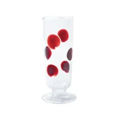 Drop Red Champagne Glass