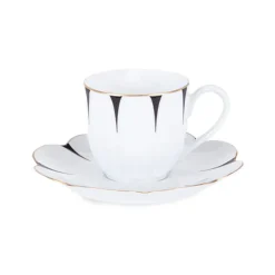 Drops Moka Coffee Cup with Plate