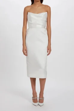 Duchess Satin Bow Dress