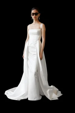 Duchesse Satin Detachable Train | STYLE 131