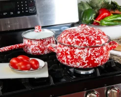 Dutch Oven in Red Swirl
