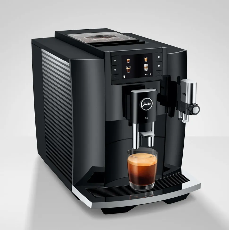E8 in Piano Black