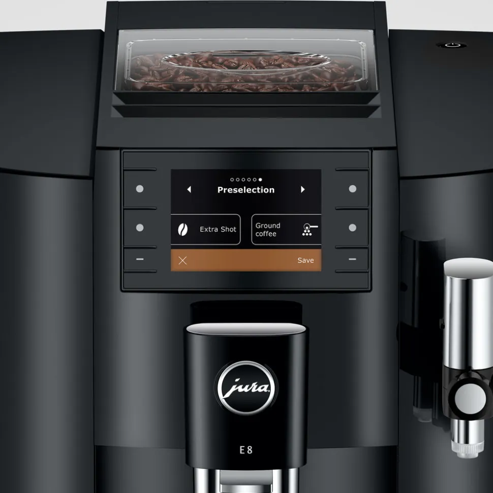 E8 in Piano Black