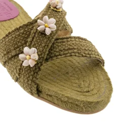 Earth Shella Espadrilles in Green