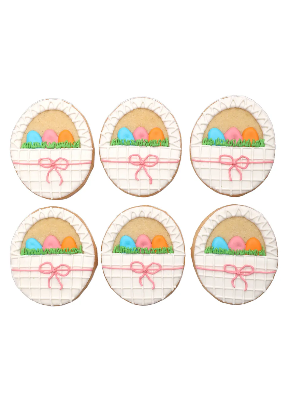 Easter Basket Cookies, Set of 6