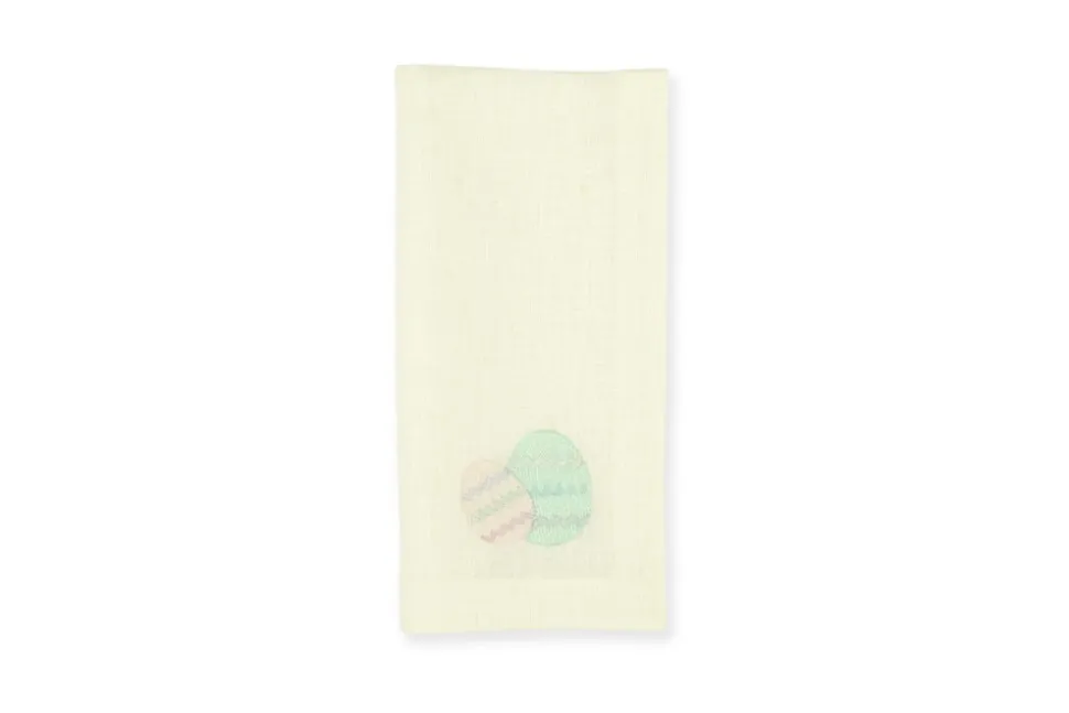 Easter Egg Yellow Linen Napkin, Set of 4