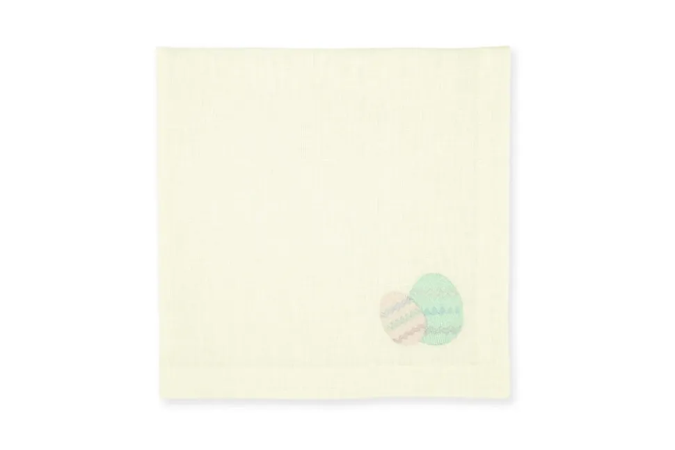 Easter Egg Yellow Linen Napkin, Set of 4
