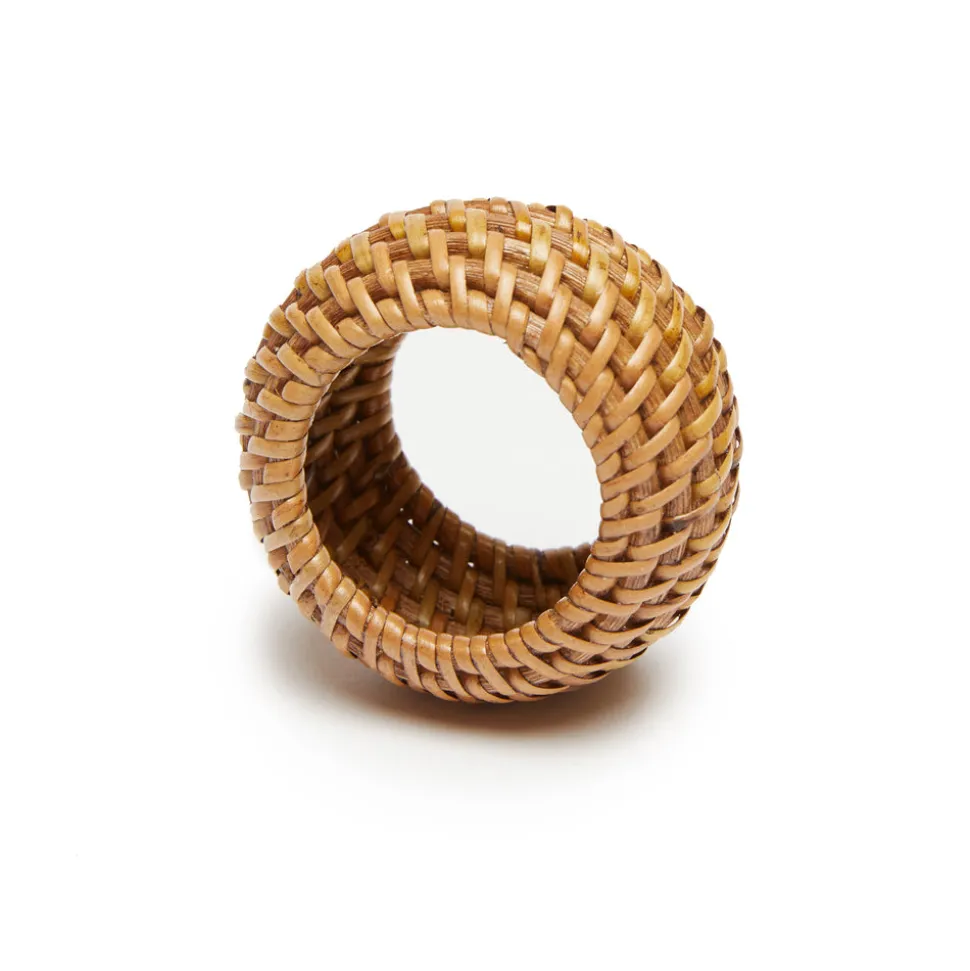 Eclipse Napkin Ring in Natural, Set of 4