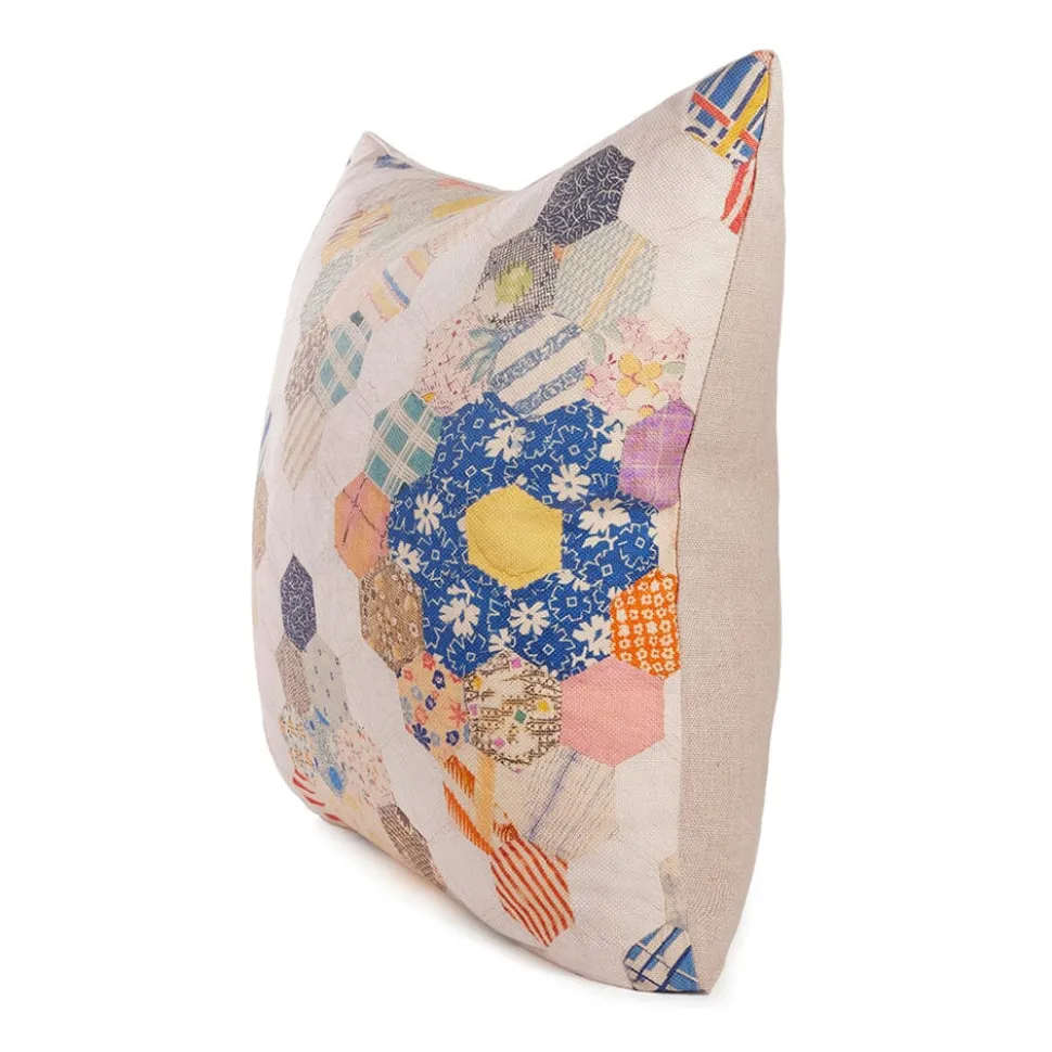 Ecru Diamond Quilt Pillow
