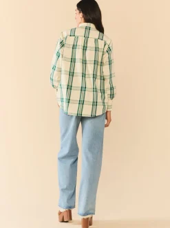 EDDY x Mckenzie Depinto Butler Top in Green Plaid & Floral