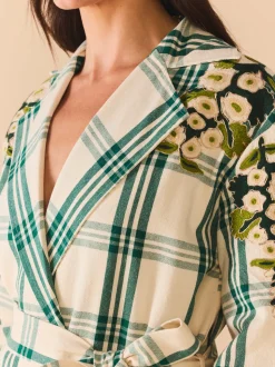 EDDY x Mckenzie Depinto Melly Jacket in Green Plaid & Floral