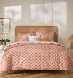 Edna Sham in Pink & Orange