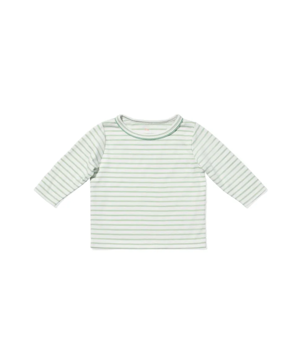 Edward Baby T-Shirt in Dusty Seafoam Mini Stripe