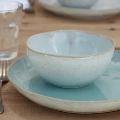 Eivissa Collection Cereal Bowls in Sea Blue, Set of 6