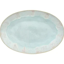 Eivissa Collection Oval Platter 18" in Sea Blue