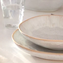 Eivissa Collection Pasta Bowls in Sand Beige, Set of 6