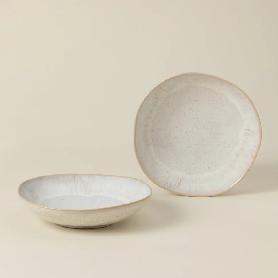 Eivissa Collection Pasta Bowls in Sand Beige, Set of 6