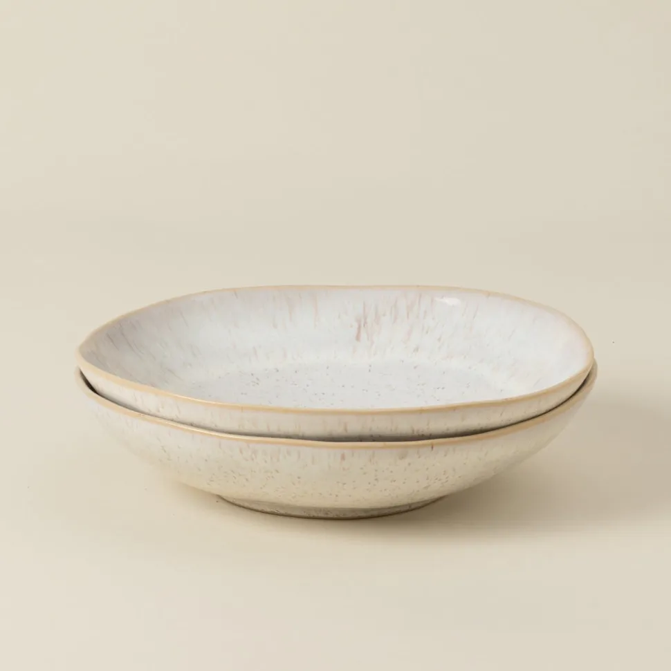 Eivissa Collection Pasta Bowls in Sand Beige, Set of 6