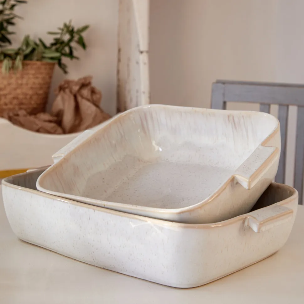 Eivissa Collection Rectangle Baker in Sand Beige