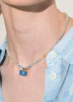 Elba Necklace in Aquamarine