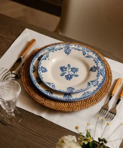 Eleanor Dessert Plate in Blue