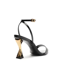 Elisha Patent Leather Sandal in Black