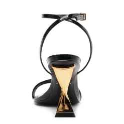 Elisha Patent Leather Sandal in Black