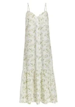 Elissa Dress in White Hibiscus