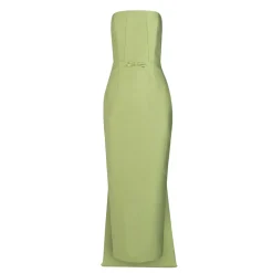 Elizabeth Dress in Leaf Brocade