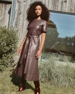 Ella Dress in Oxblood