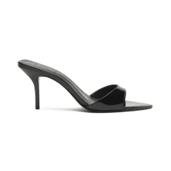 Elodie Patent Leather Sandal in Black