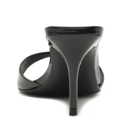 Elodie Patent Leather Sandal in Black