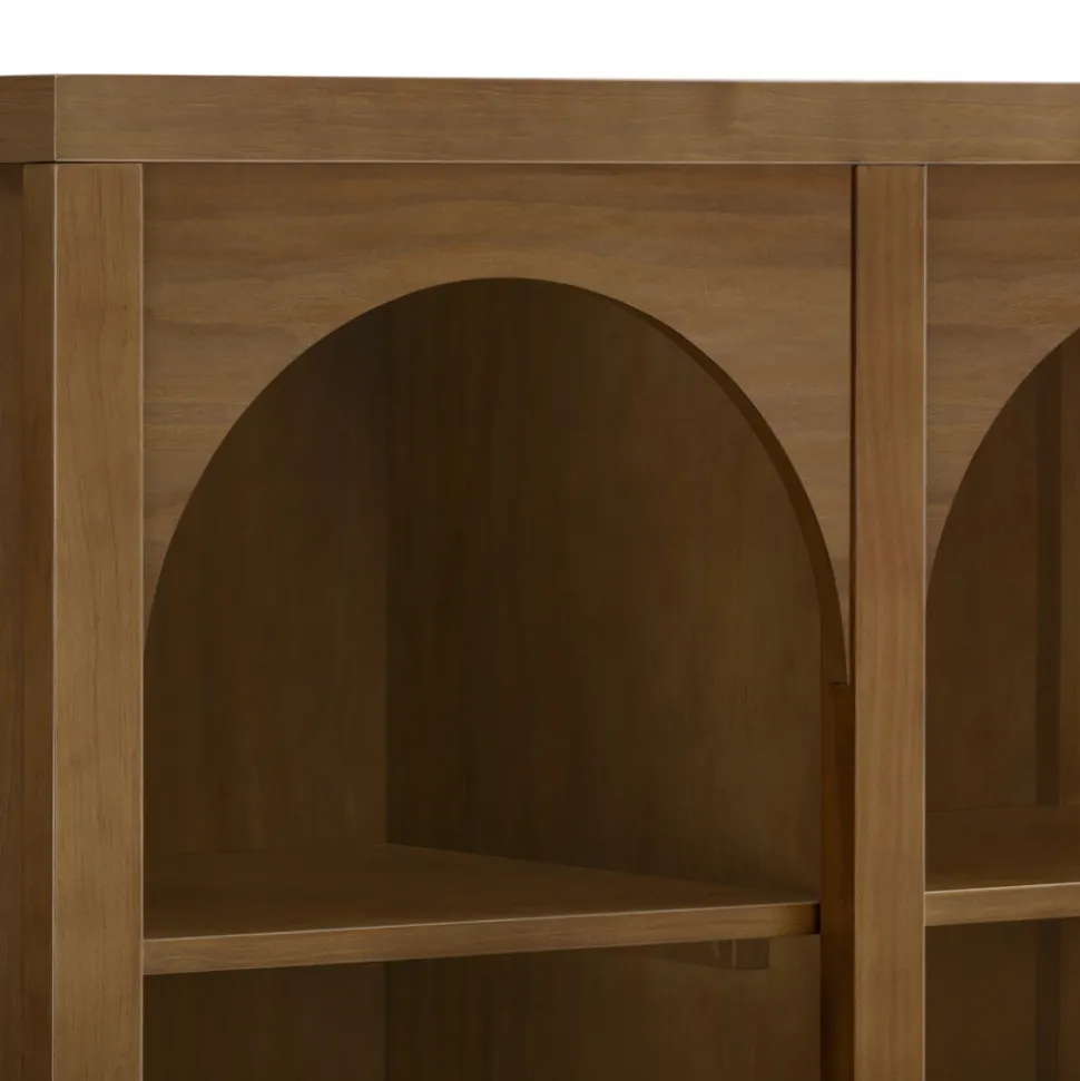 Eloise Assembled Bookcase in Natural Walnut