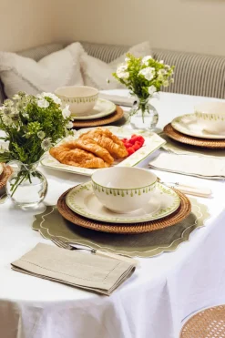 Elouise Cereal Bowl in Green, Set of 6