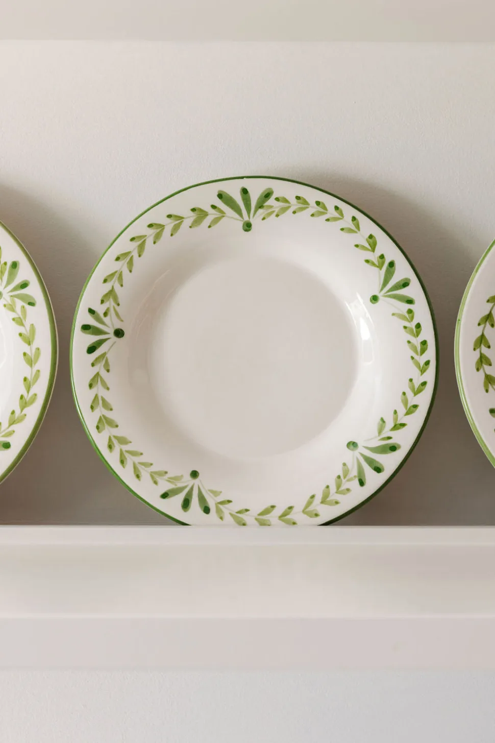 Elouise Dessert Plate in Green, Set of 6